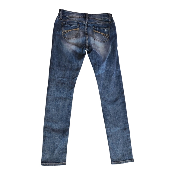Stetson Pixie Stixs Skinny Jeans Size 10R Distressed Embellished Denim - Picture 2 of 12